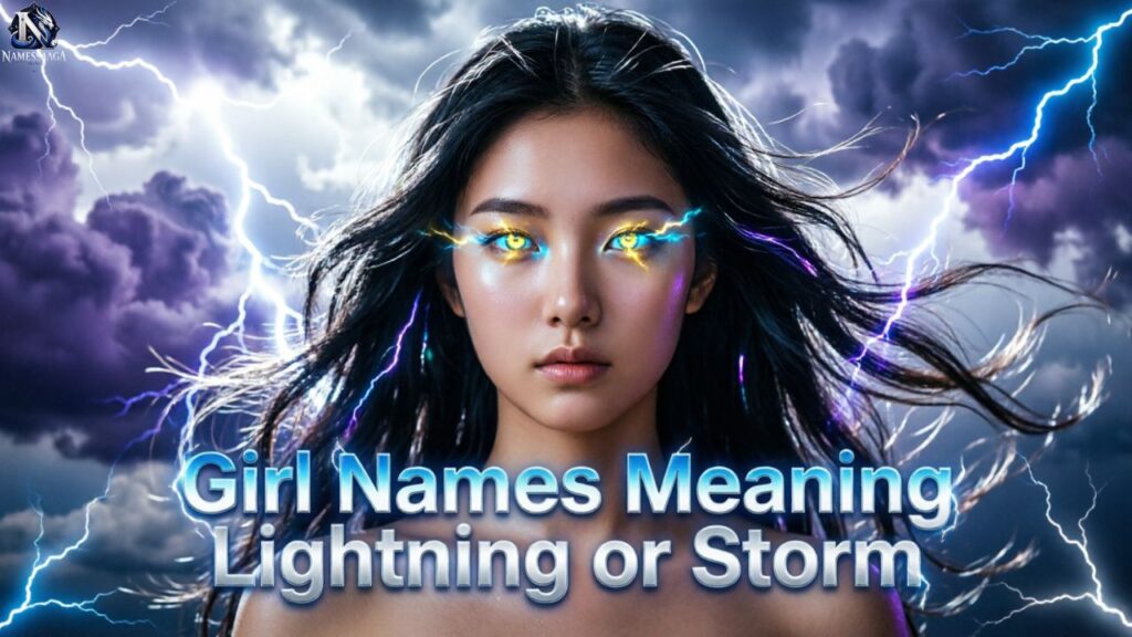 Girl Names Meaning Lightning or Storm