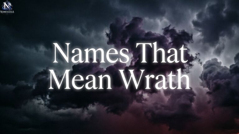 Names That Mean Wrath