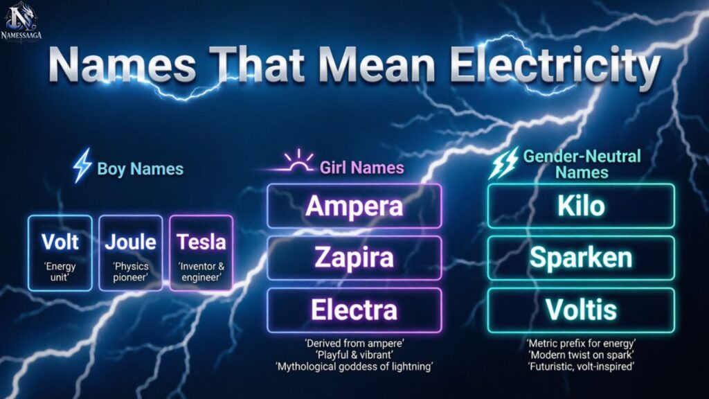 Names That Mean Electricity by Gender
