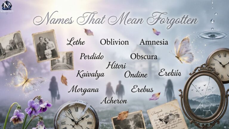 Names That Mean Forgotten