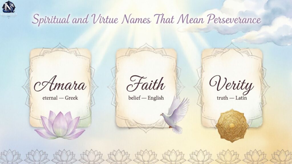Spiritual and Virtue Names That Mean Perseverance