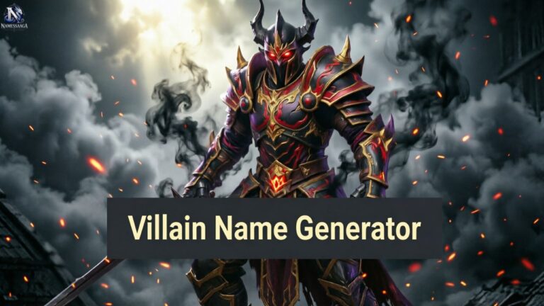 Villain Name Generator