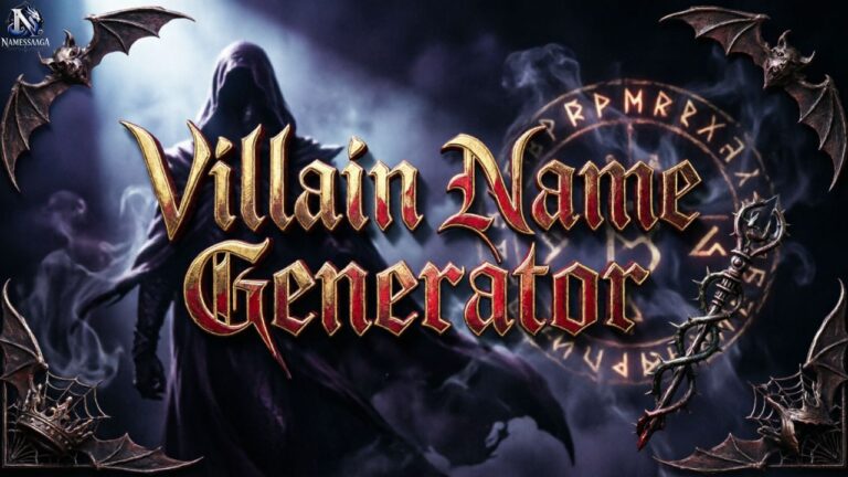 Villain Name Generator