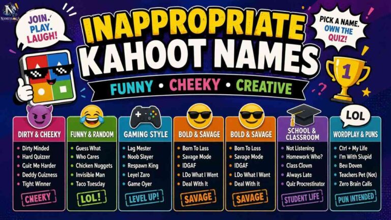 Inappropriate Kahoot Names