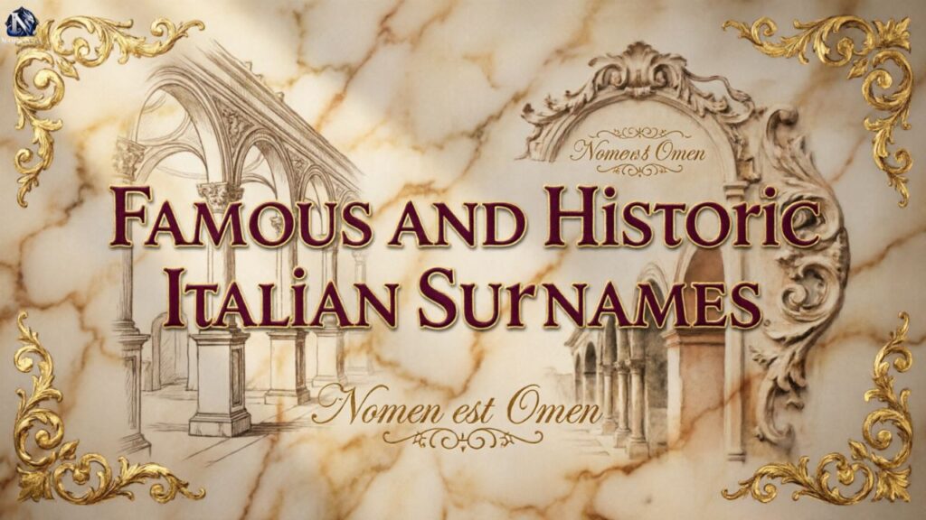 Famous and Historic Italian Surnames
