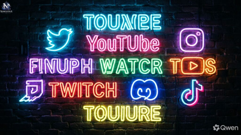 Screen Name Generator Neon Glow Gamer Tags