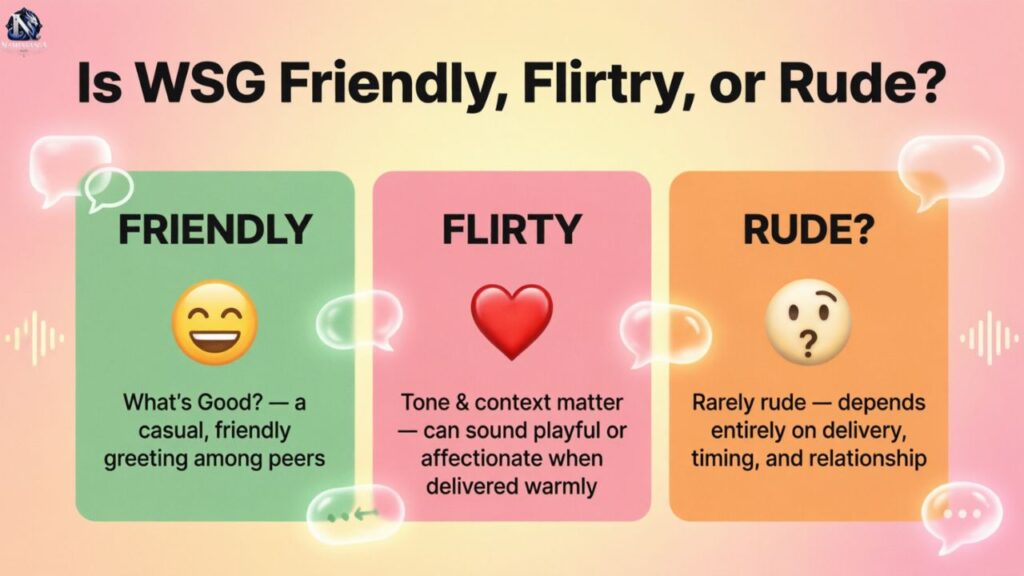 Is WSG Friendly, Flirty, or Rude?