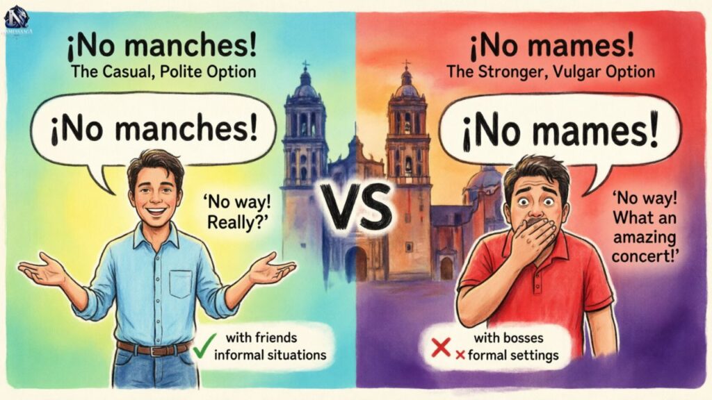No Manches vs. No Mames meaning: What Do They Mean and When to Use Them?