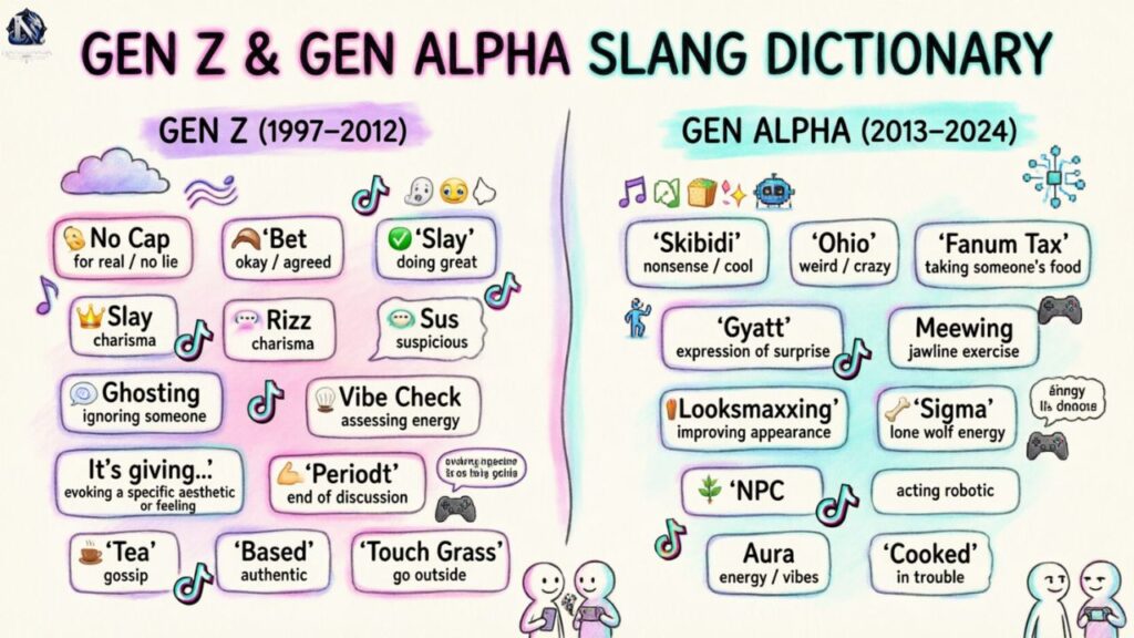 Related Gen Z and Gen Alpha Slang