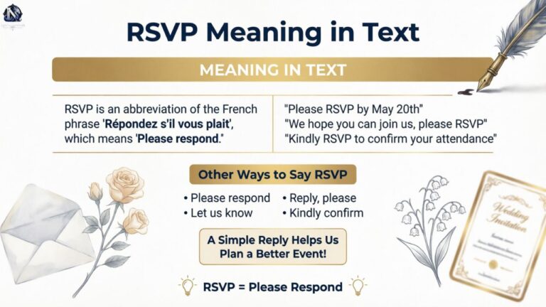 RSVP Meaning in Text