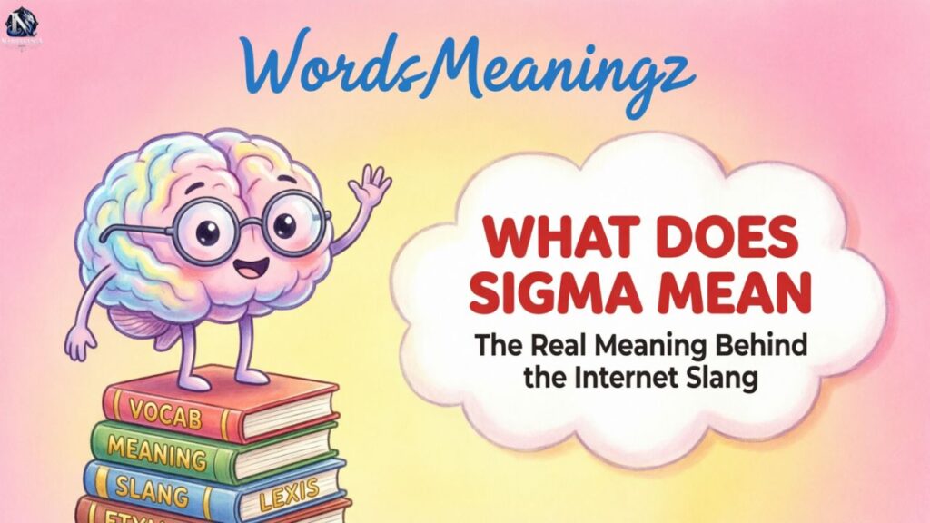 What Does Sigma Meaning slang?
