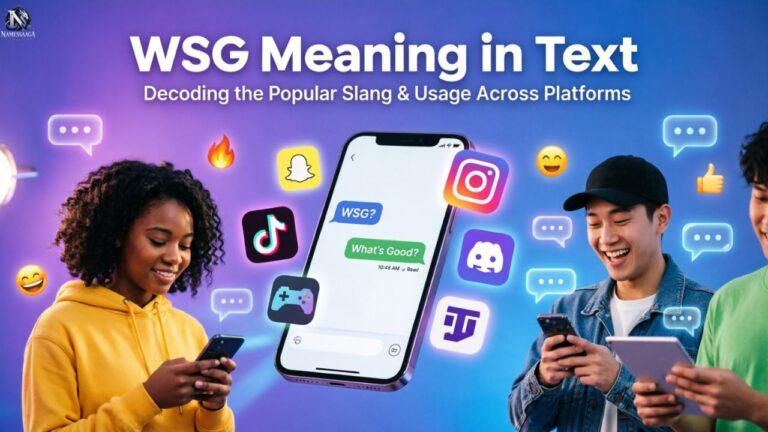 WSG Meaning in Text
